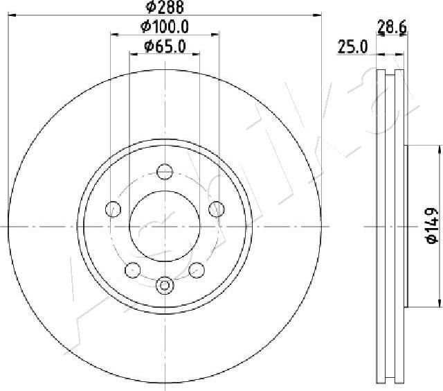 4X4 ESTANFI EST-60-00-0950 - Disc frana aaoparts.ro