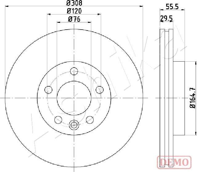 4X4 ESTANFI EST-60-00-0953C - Disc frana aaoparts.ro