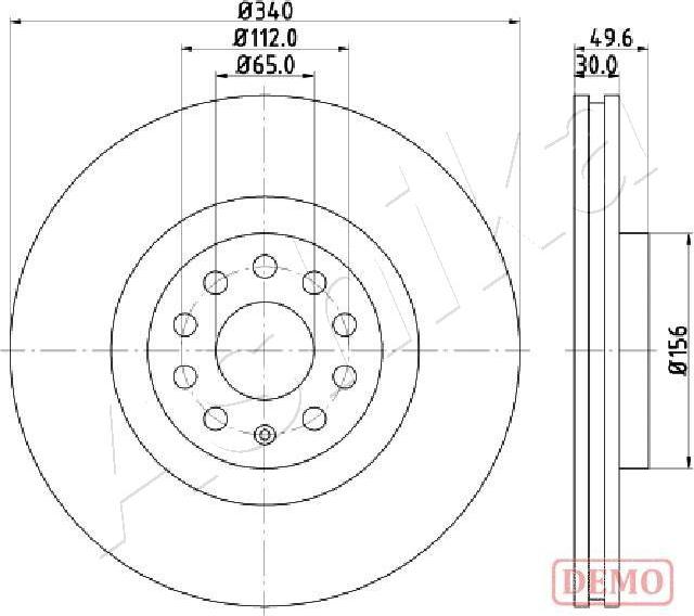 4X4 ESTANFI EST-60-00-0907C - Disc frana aaoparts.ro