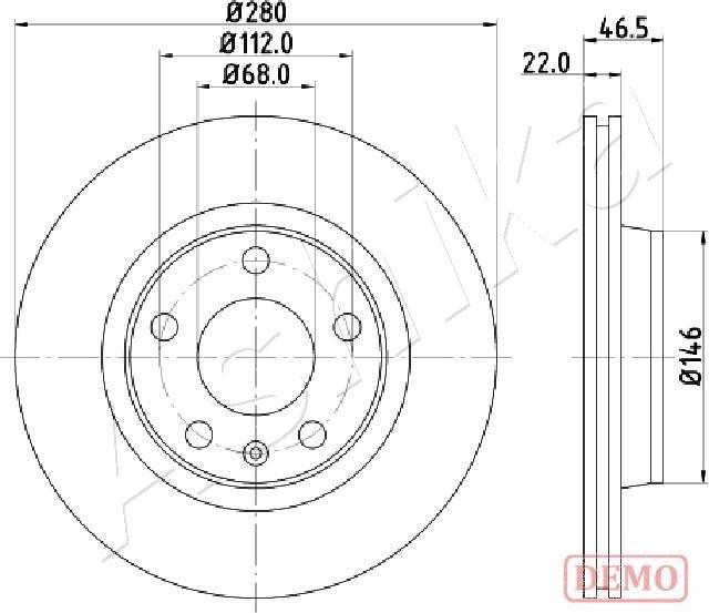 4X4 ESTANFI EST-60-00-0911C - Disc frana aaoparts.ro