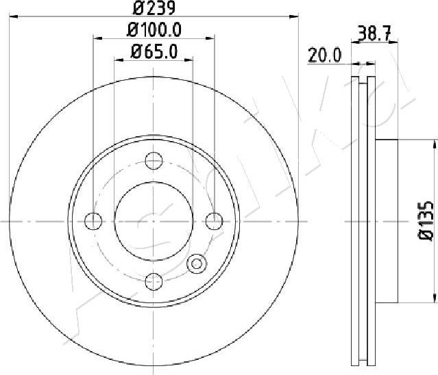 4X4 ESTANFI EST-60-00-0939 - Disc frana aaoparts.ro