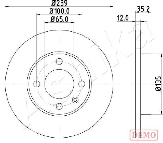 4X4 ESTANFI EST-60-00-0938C - Disc frana aaoparts.ro