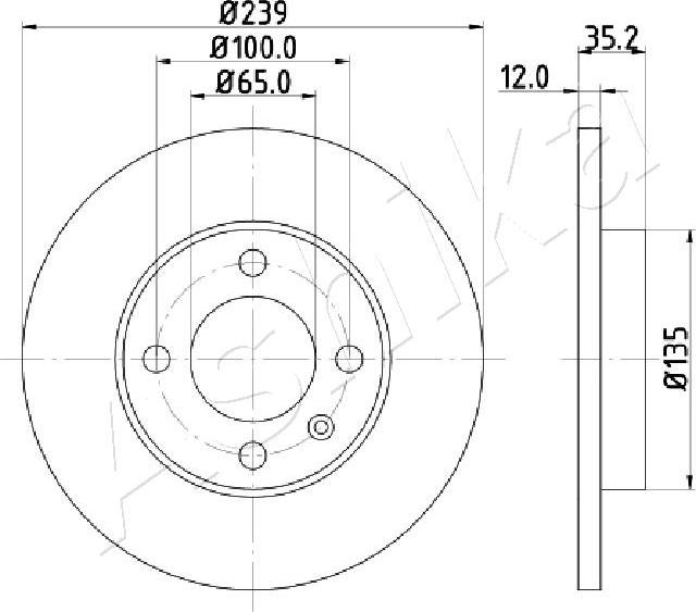 4X4 ESTANFI EST-60-00-0938 - Disc frana aaoparts.ro