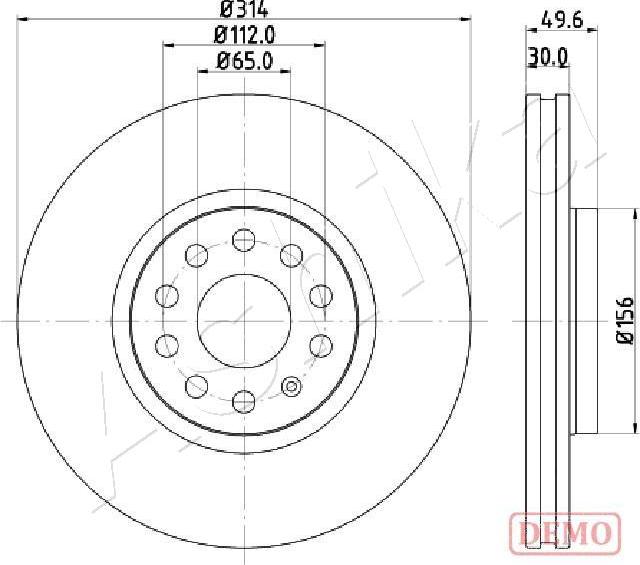 4X4 ESTANFI EST-60-00-0933C - Disc frana aaoparts.ro