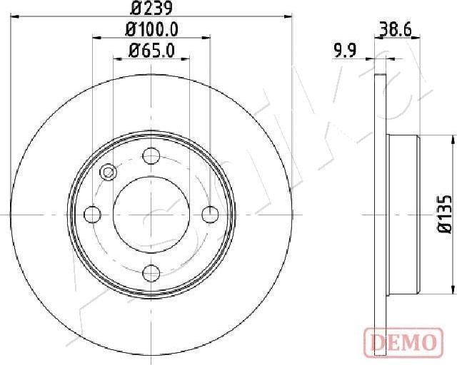 4X4 ESTANFI EST-60-00-0937C - Disc frana aaoparts.ro