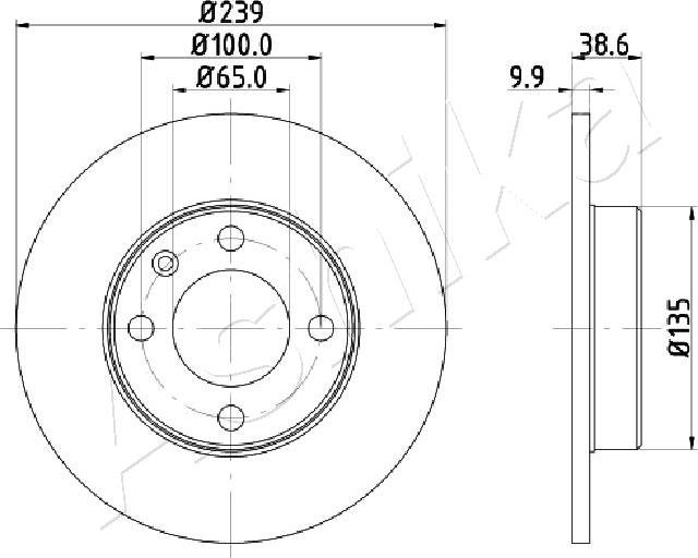 4X4 ESTANFI EST-60-00-0937 - Disc frana aaoparts.ro