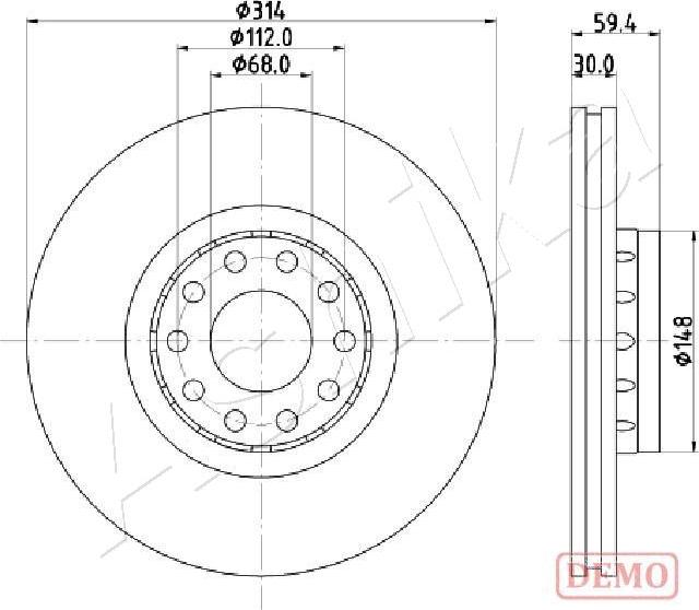 4X4 ESTANFI EST-60-00-0924C - Disc frana aaoparts.ro