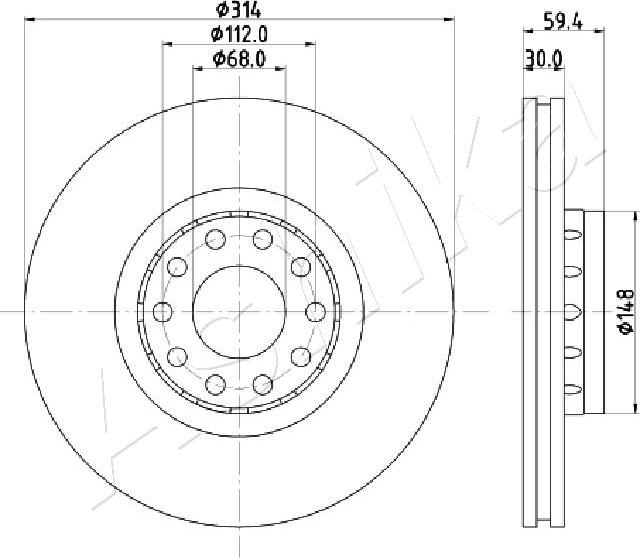 4X4 ESTANFI EST-60-00-0924 - Disc frana aaoparts.ro