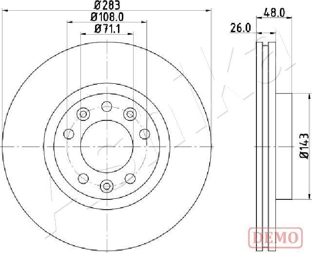 4X4 ESTANFI EST-60-00-0634C - Disc frana aaoparts.ro