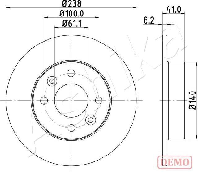 4X4 ESTANFI EST-60-00-0700C - Disc frana aaoparts.ro