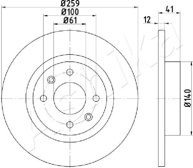 4X4 ESTANFI EST-60-00-0719 - Disc frana aaoparts.ro