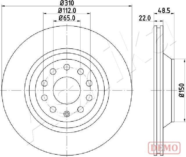 4X4 ESTANFI EST-61-00-0903C - Disc frana aaoparts.ro