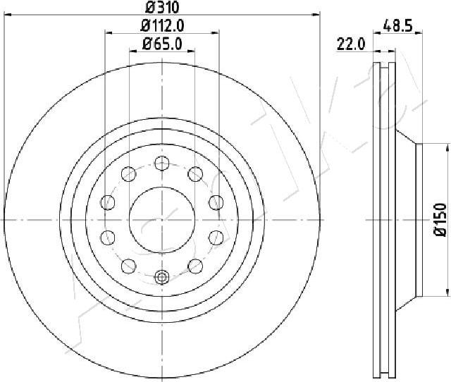 4X4 ESTANFI EST-61-00-0903 - Disc frana aaoparts.ro