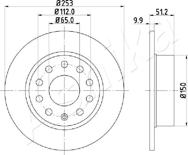 4X4 ESTANFI EST-61-00-0902 - Disc frana aaoparts.ro
