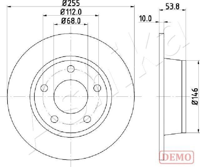4X4 ESTANFI EST-61-00-0914C - Disc frana aaoparts.ro