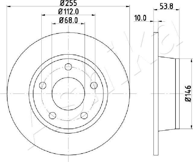 4X4 ESTANFI EST-61-00-0914 - Disc frana aaoparts.ro
