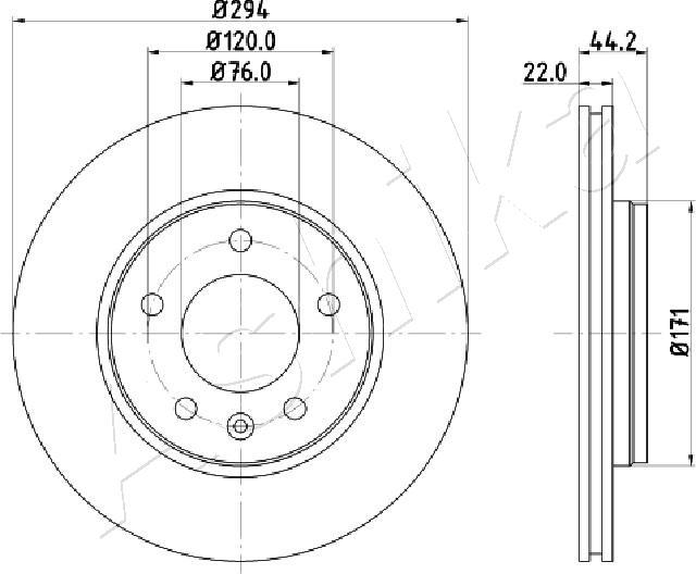 4X4 ESTANFI EST-61-00-0925 - Disc frana aaoparts.ro
