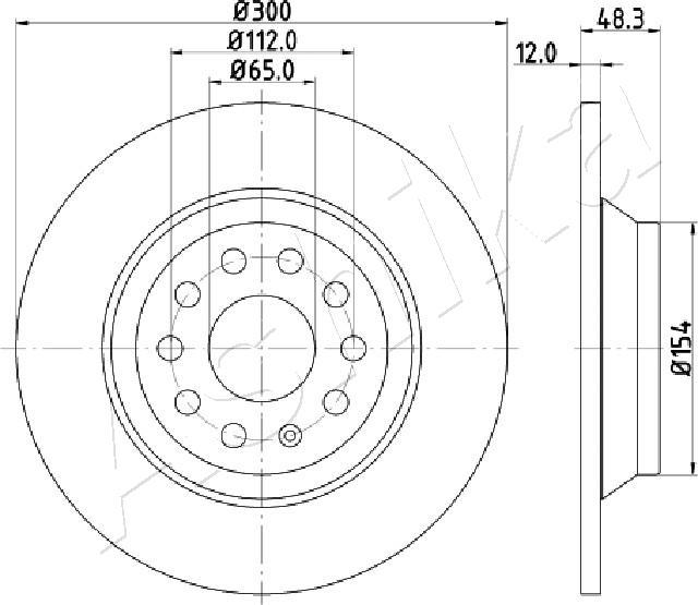 4X4 ESTANFI EST-61-00-0920 - Disc frana aaoparts.ro