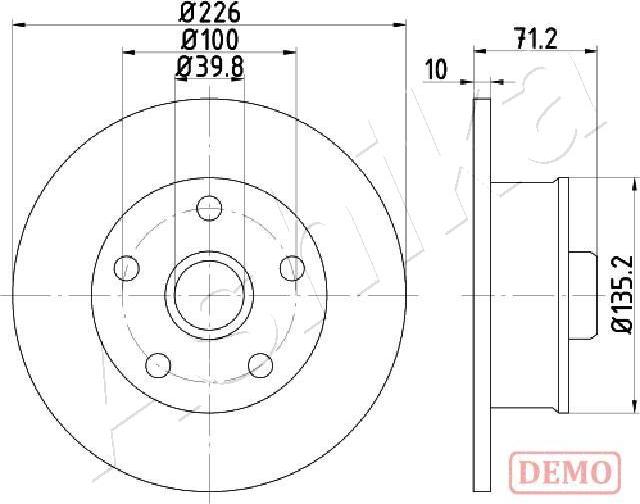 4X4 ESTANFI EST-61-00-0923C - Disc frana aaoparts.ro
