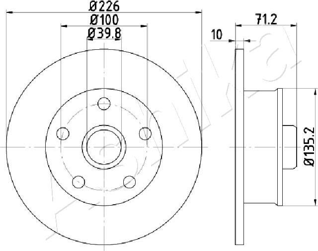 4X4 ESTANFI EST-61-00-0923 - Disc frana aaoparts.ro