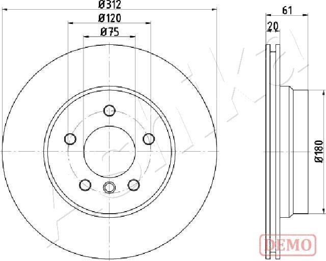 4X4 ESTANFI EST-61-00-0108C - Disc frana aaoparts.ro