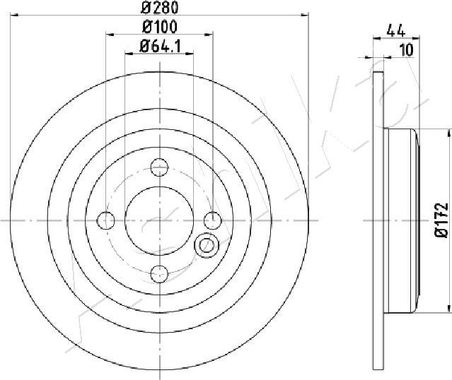 4X4 ESTANFI EST-61-00-0133 - Disc frana aaoparts.ro