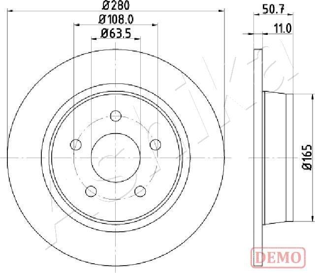 4X4 ESTANFI EST-61-00-0302C - Disc frana aaoparts.ro