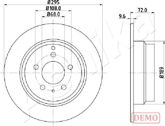 4X4 ESTANFI EST-61-00-0319C - Disc frana aaoparts.ro