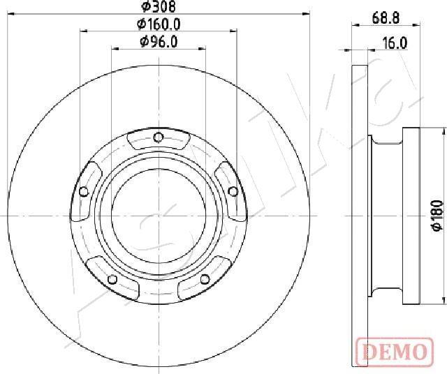 4X4 ESTANFI EST-61-00-0312C - Disc frana aaoparts.ro