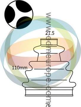 4X4 ESTANFI EST-21-990437 - Burduf cauciuc, articulatie planetara aaoparts.ro