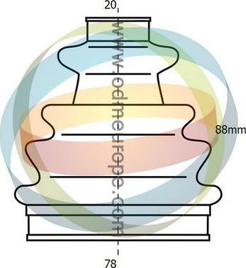 4X4 ESTANFI EST-21-990092 - Burduf cauciuc, articulatie planetara aaoparts.ro