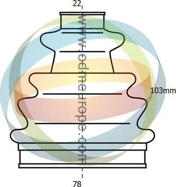4X4 ESTANFI EST-21-990004 - Burduf cauciuc, articulatie planetara aaoparts.ro