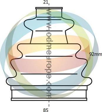 4X4 ESTANFI EST-21-990147 - Burduf cauciuc, articulatie planetara aaoparts.ro