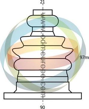 4X4 ESTANFI EST-21-990174 - Burduf cauciuc, articulatie planetara aaoparts.ro