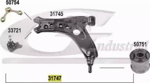 3RG 31747 - Brat, suspensie roata aaoparts.ro