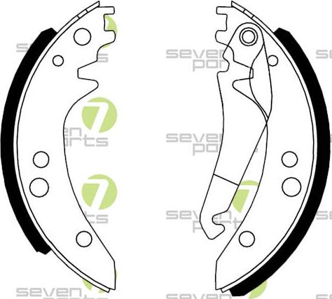 7 SEVEN PARTS SVG10942 - Set saboti frana aaoparts.ro