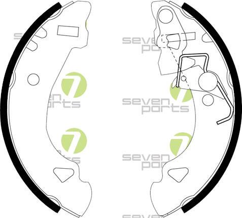 7 SEVEN PARTS SVG10535 - Set saboti frana aaoparts.ro