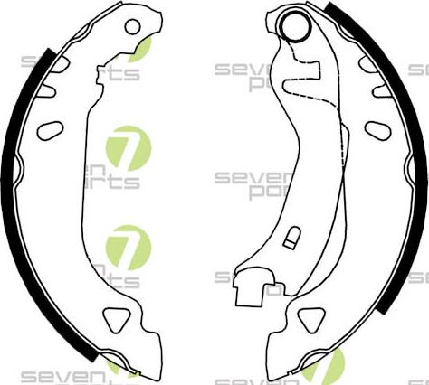 7 SEVEN PARTS SVG10368 - Set saboti frana aaoparts.ro