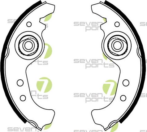 7 SEVEN PARTS SVG10264 - Set saboti frana aaoparts.ro