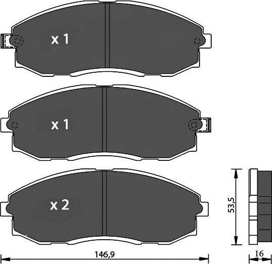 7 SEVEN PARTS SVP19880 - Set placute frana,frana disc aaoparts.ro
