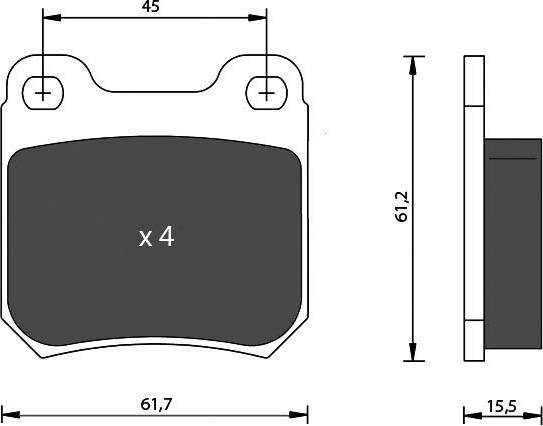 7 SEVEN PARTS SVP14380 - Set placute frana,frana disc aaoparts.ro