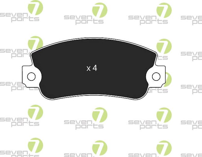 7 SEVEN PARTS SVP12990 - Set placute frana,frana disc aaoparts.ro