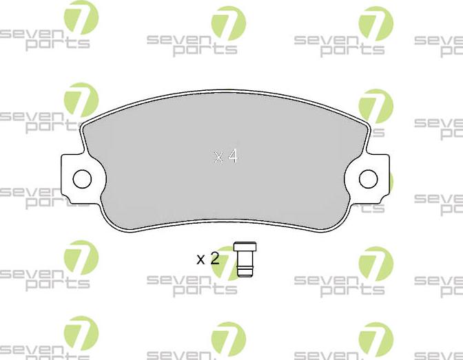 7 SEVEN PARTS SVP12991 - Set placute frana,frana disc aaoparts.ro