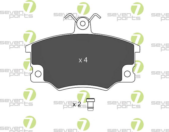 7 SEVEN PARTS SVP12271 - Set placute frana,frana disc aaoparts.ro