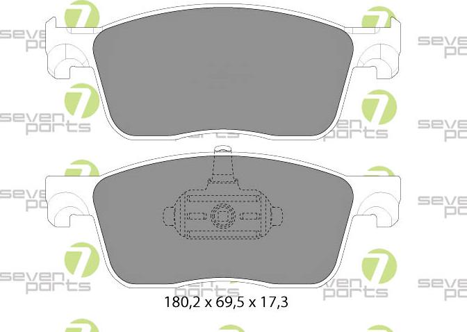 7 SEVEN PARTS SVP29490 - Set placute frana,frana disc aaoparts.ro