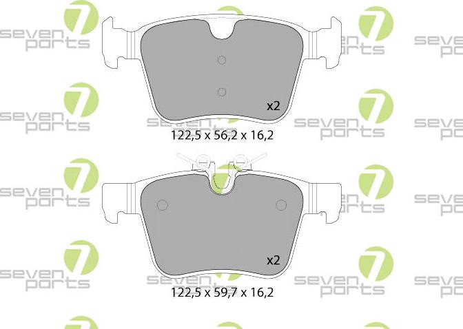 7 SEVEN PARTS SVP29040 - Set placute frana,frana disc aaoparts.ro