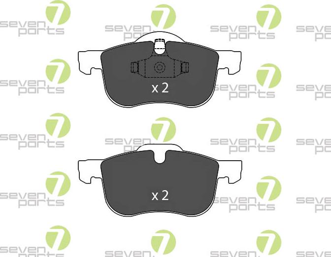 7 SEVEN PARTS SVP20150 - Set placute frana,frana disc aaoparts.ro