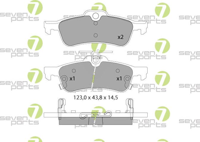 7 SEVEN PARTS SVP21710 - Set placute frana,frana disc aaoparts.ro