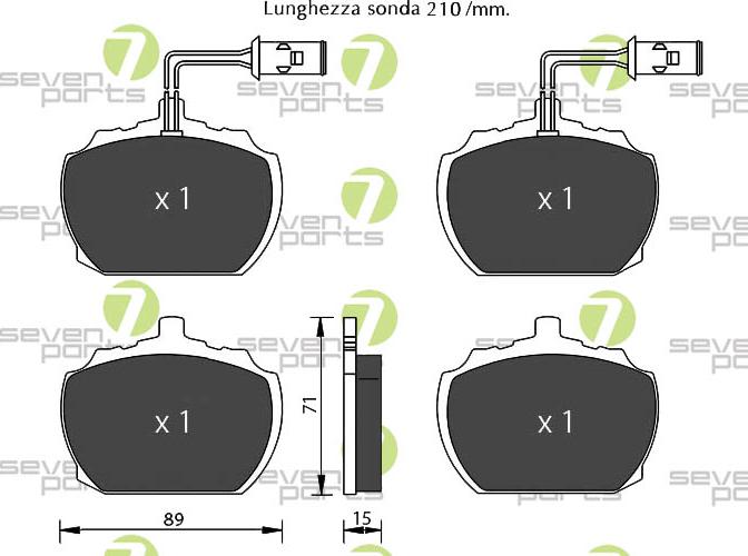 7 SEVEN PARTS SVP28910 - Set placute frana,frana disc aaoparts.ro