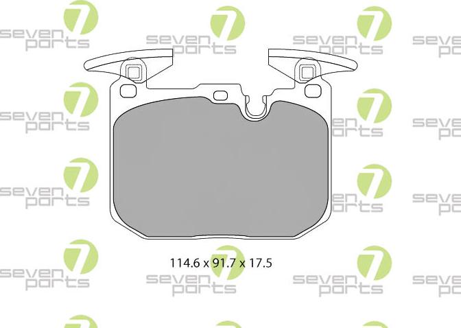 7 SEVEN PARTS SVP28010 - Set placute frana,frana disc aaoparts.ro